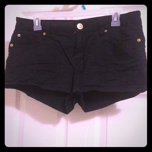 Black short shorts